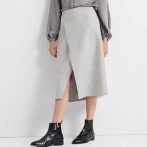 Club Monaco Wool A-line Cutaway Skirt